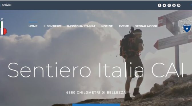 ON LINE IL SITO DEL “SENTIERO ITALIA CAI