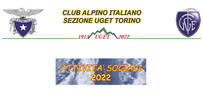 PROGRAMMA CAI-UGET TORINO 2022